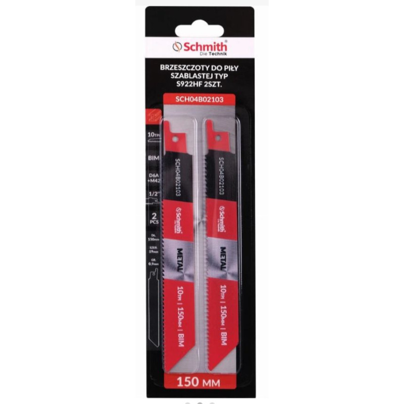 Brzeszczot do piły szabl. S922HF 150MM SCHMITH